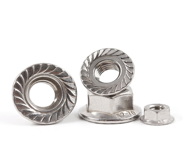High Performance Stainless Steel Hex Flange Nut Plain