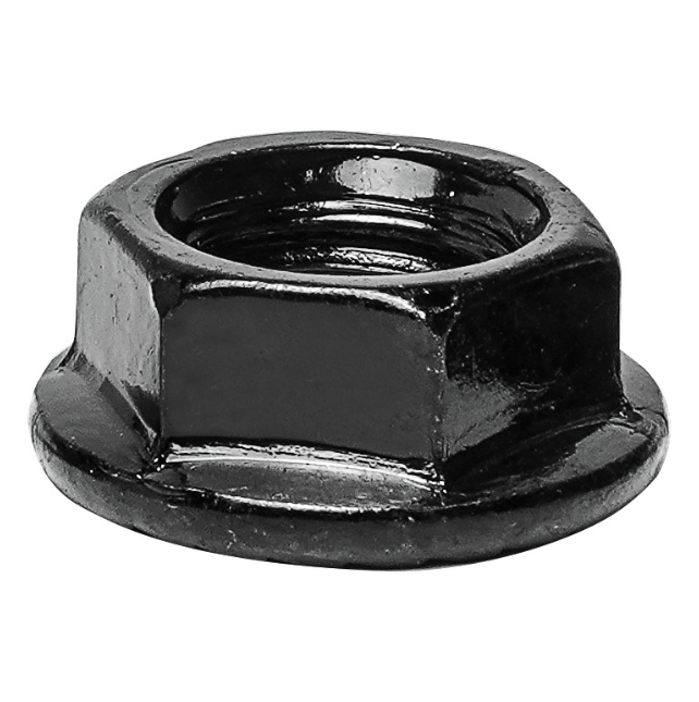 High Quality Zinc Plated Hex Flange Nuts DIN6923 Grade 4.8 Black