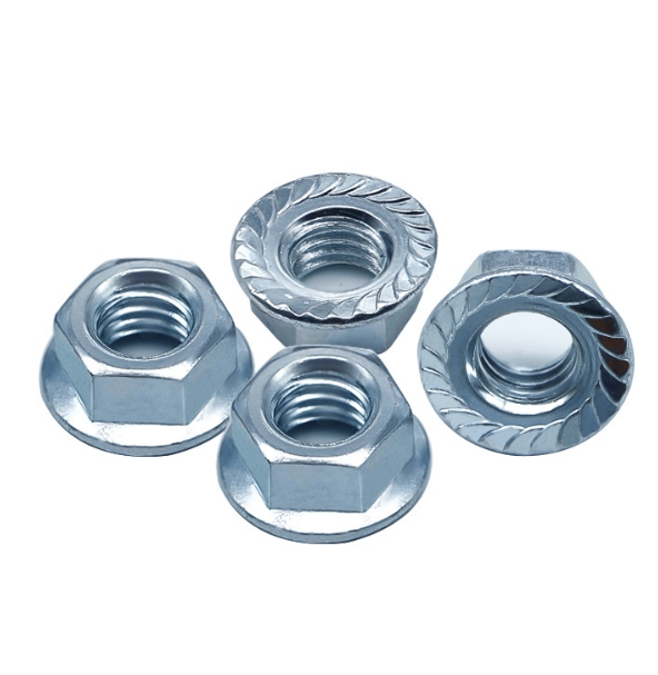 Manufacturing Carbon Steel Blue Zinc, HDP Hexagon Flange Nuts 2