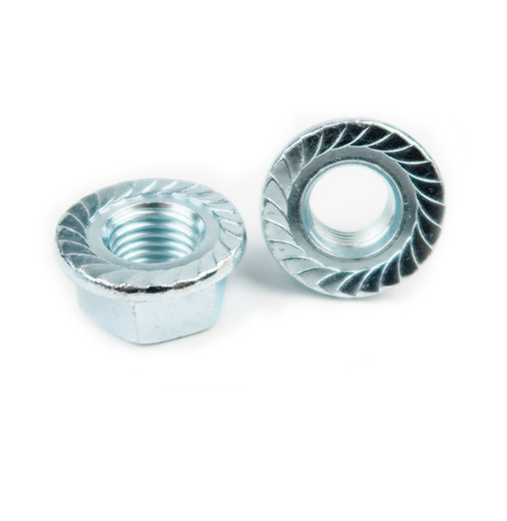 Manufacturing Carbon Steel Blue Zinc, HDP Hexagon Flange Nuts 3