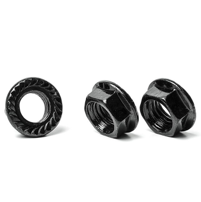 Serrated Flange Nut Din 6923 Carbon Steel Black Oxide Phosphated Nikel Nut 3