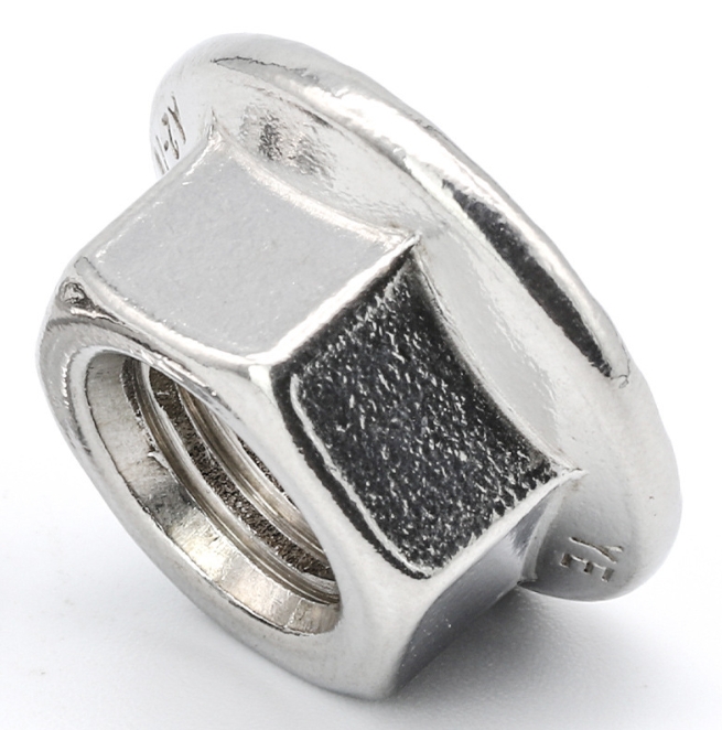 Stainless Steel Flange Nuts for Industrial Mining Use DIN6923 Hexagon Flange Nuts 201 304 316 High Quality Nuts 1