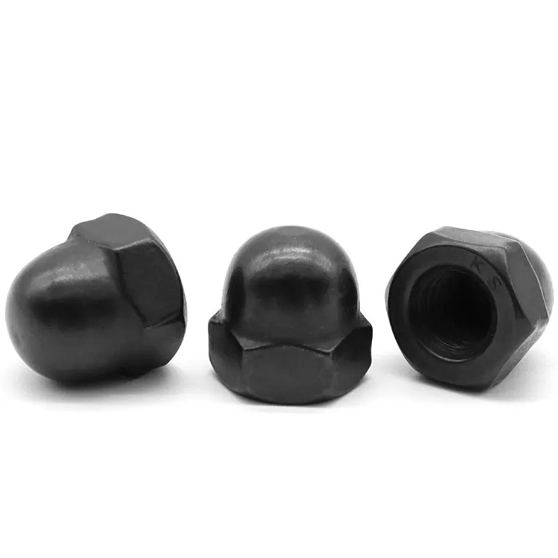 304 Stainless Steel Black Hex Domed Cap Nut 3