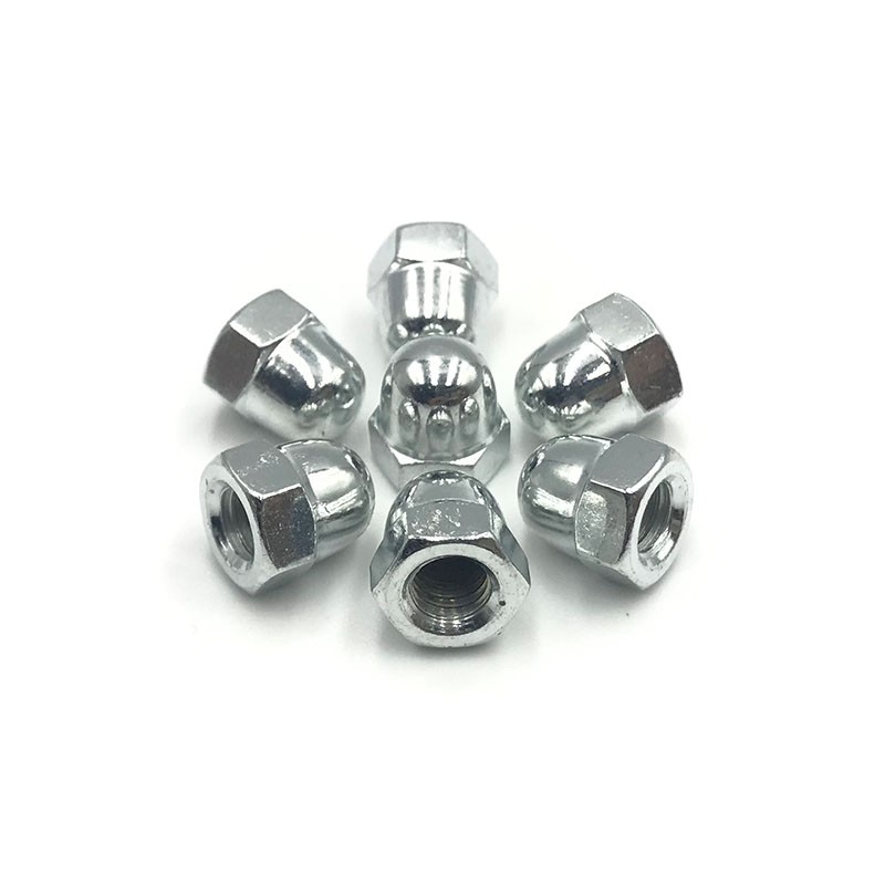 Grade 4.8 Zinc Plated Carbon Steel Hex Domed Cap Nut