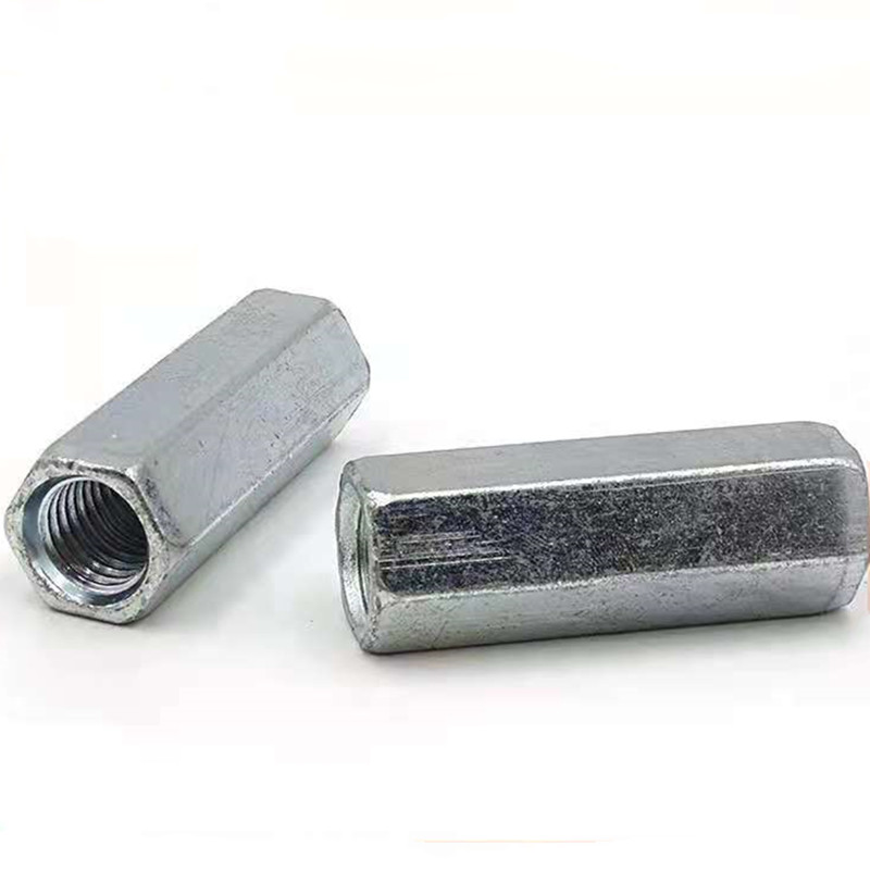 Grade 4.8 Zinc Plated Carbon Steel Hex Long Nut 1
