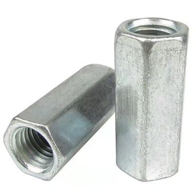 Grade 4.8 Zinc Plated Carbon Steel Hex Long Nut 3