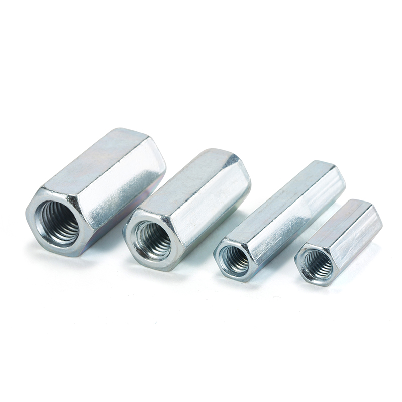 Grade 4.8 Zinc Plated Carbon Steel Hex Long Nut 4