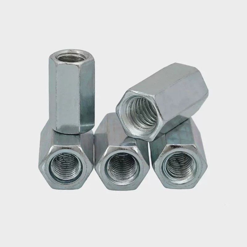 Grade 8.8 Zinc Plated Carbon Steel Hex Long Nut 1