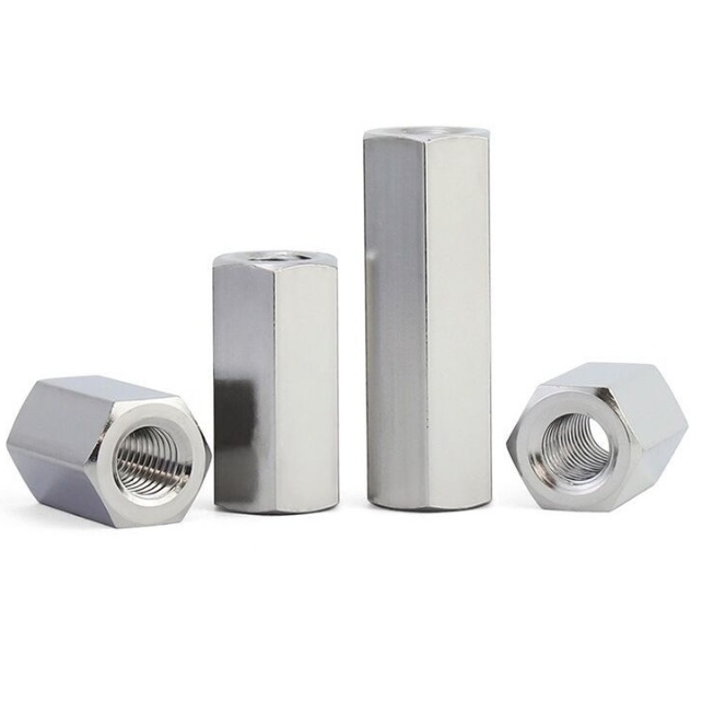 Hex Coupling Nuts DIN6334 Long Hexagon Threaded Connecting Nut 1