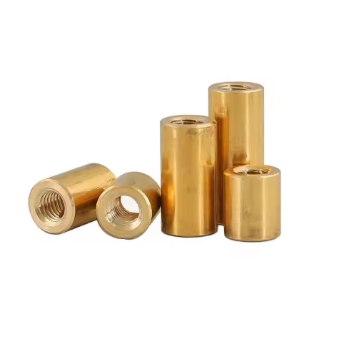 M4 – M12 Adjustable Brass H62 Round Standoffs Cylindrical Spacers Long Coupling Nuts Connector Nut 2