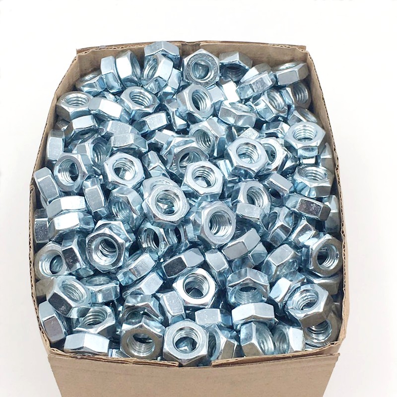 Grade 4.8 Carbon Steel Zinc Plated Hex Nut 4