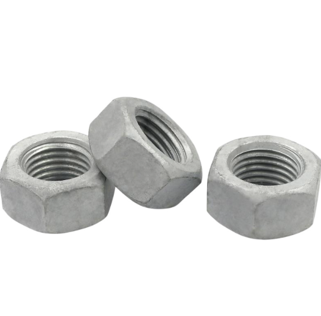 Hot Dip Galvanized Hex Nuts with Zinc-Rich Coating DIN934 2