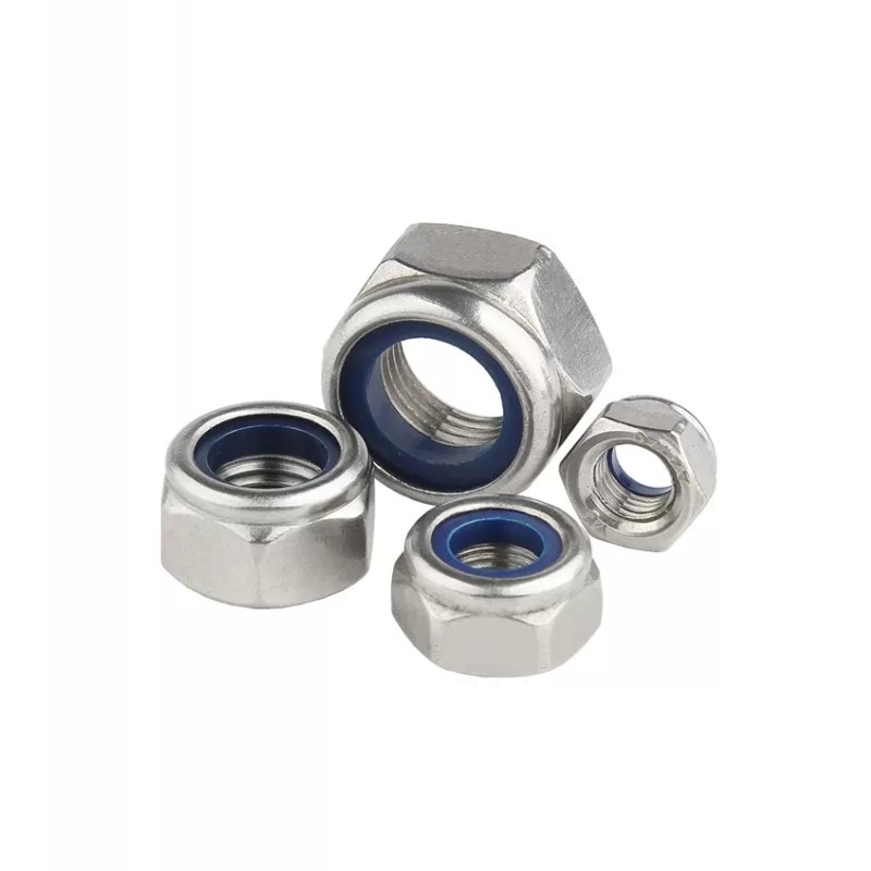 304 stainless steel lock nut Nickel plated nylon nut DIN985 2