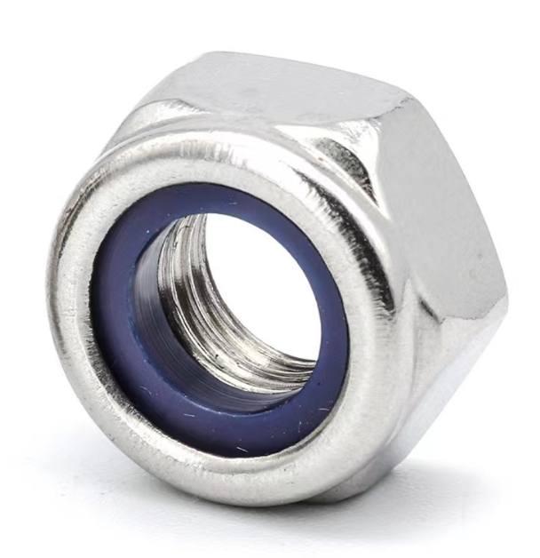 304 Stainless Steel Nylon Insert Lock Nuts DIN 985 ISO 7040 Plain 2