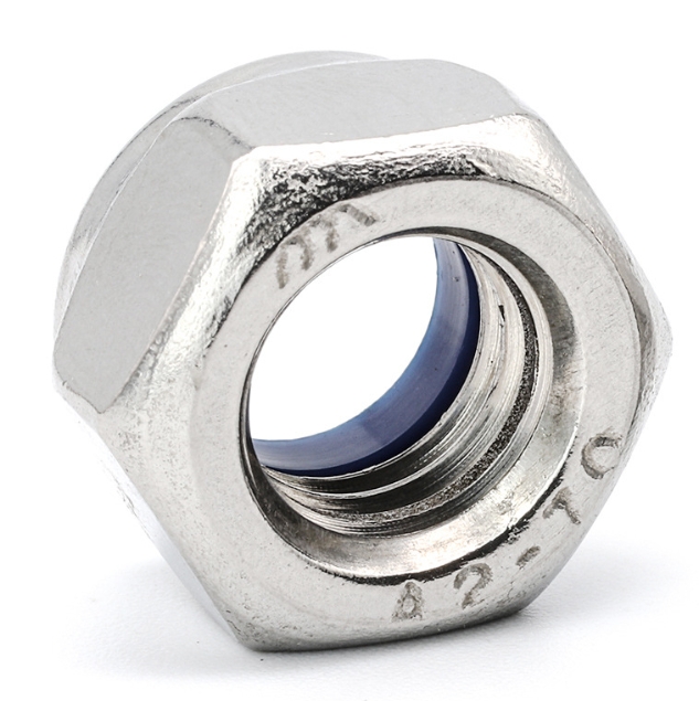 304 Stainless Steel Nylon Insert Lock Nuts DIN 985 ISO 7040 Plain 3