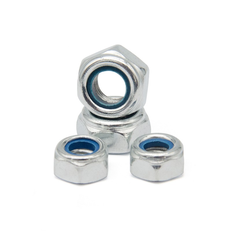 Grade 4.8 Zinc Plated Carbon Steel Lock Nut