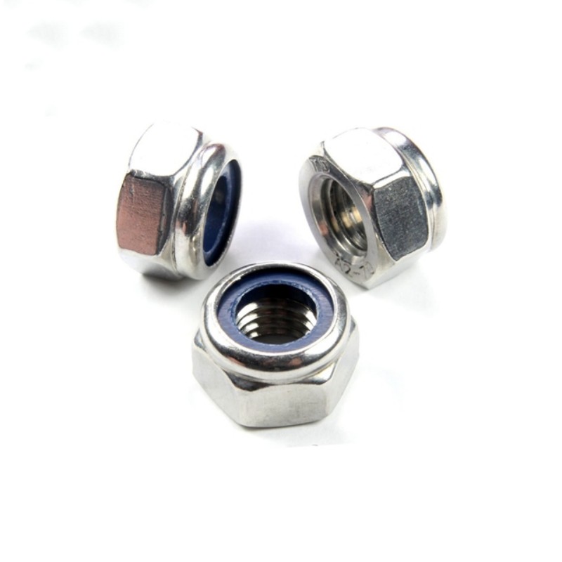 High quality DIN 985 Nylon Lock Nut, SUS304 316 Stainless Steel Hexagonal Lock Nut