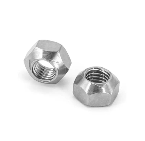 Metal Hex Nuts Lock Nuts Prevailing Torque Type DIN980V ISO7042 Stainless Steel SS304 Pressure Point Hexagon Nut 3