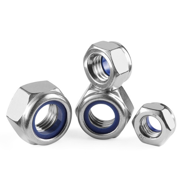Reusable Nylon Insert Lock Nuts for Maintenance & Assembly Nylon Lock Nut Electrical Insulation