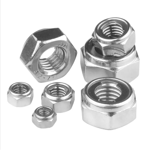 Stainless Steel All Metal Prevailing Torque Hexagon Hex Self Locking Nut DIN980V DIN980M 1
