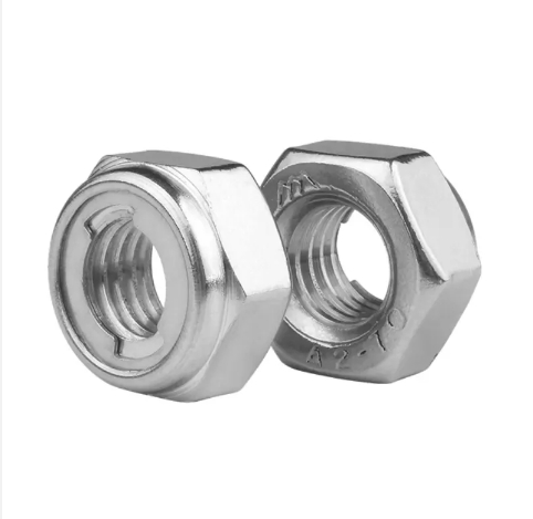 Stainless Steel All Metal Prevailing Torque Hexagon Hex Self Locking Nut DIN980V DIN980M 2