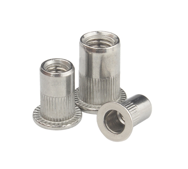 Wholesale Stainless Steel Rivet Nut Half Hex Blind Rivet Nut Ountersunk Pull Mortise Rivet Flat Head Pull Cap 2