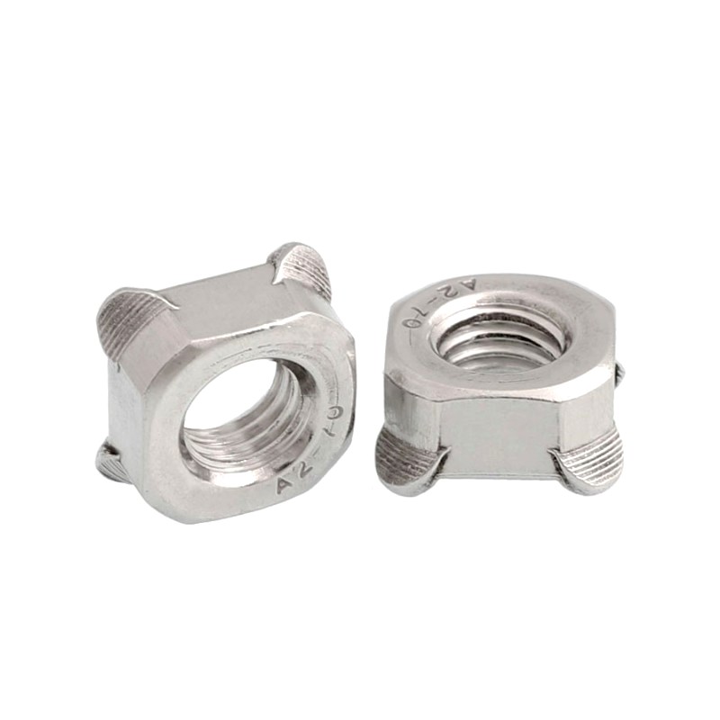 304 Stainless Steel Square Weld Nut 2