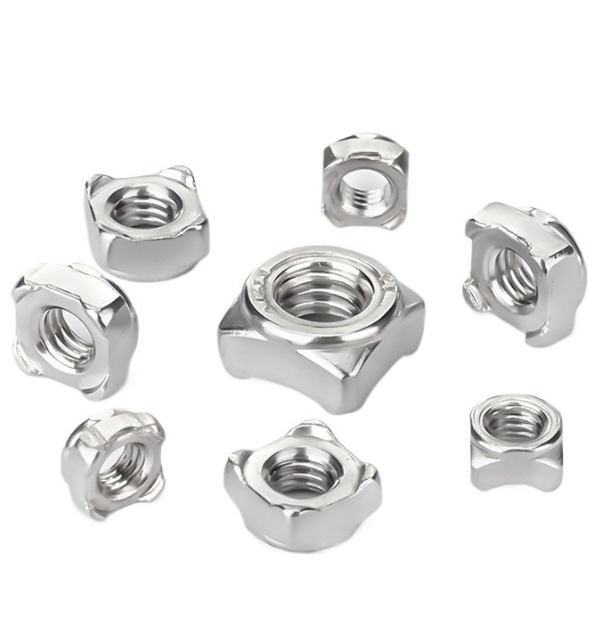 Customizable M10 Square Weld Nuts Stainless Steel Plain Finish for Water Treatment Applications 2