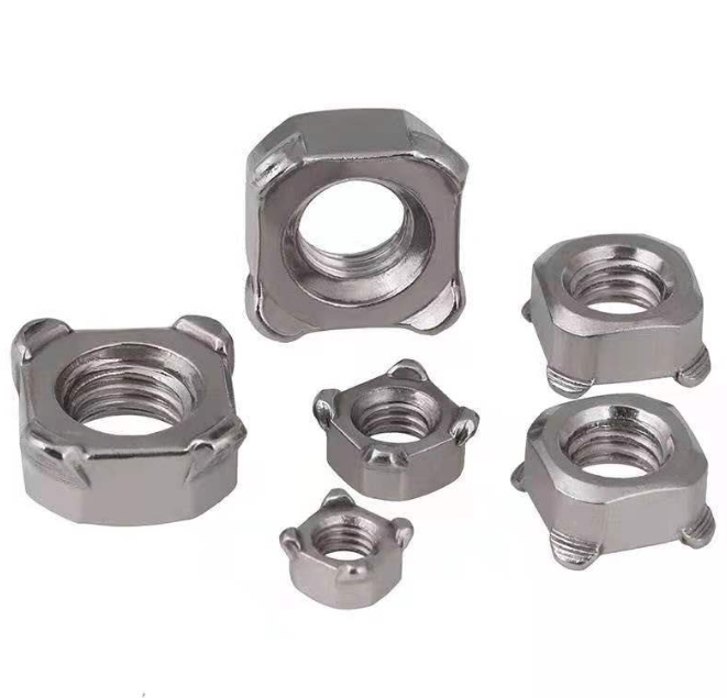 Fastener Manufacturers Carbon Steel M4-M16 Plain Square Spot Welding Nut 3