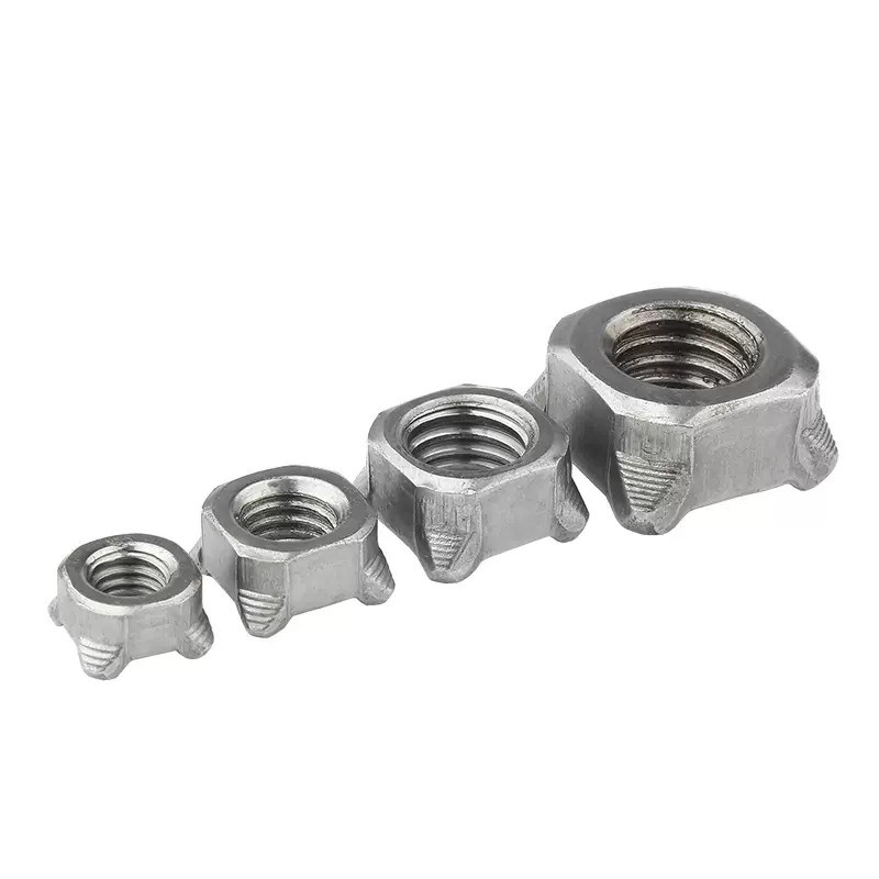 Grade 4.8 Zinc Plated Carbon Steel Square Weld Nut 3