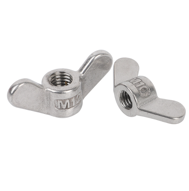Hand-Tighten Stainless Wing Nuts for Food & Chemical Industry 1
