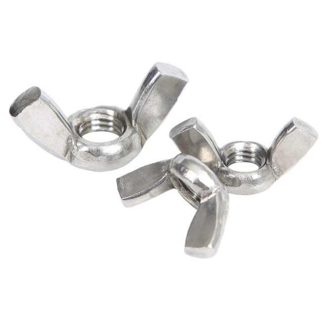High Quality Din 315 Stainless Steel 304 M16 M20 Butterfly Wing Nuts with Smooth Surface