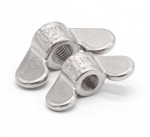 High Quality Din 315 Stainless Steel 304 M16 M20 Butterfly Wing Nuts with Smooth Surface 3