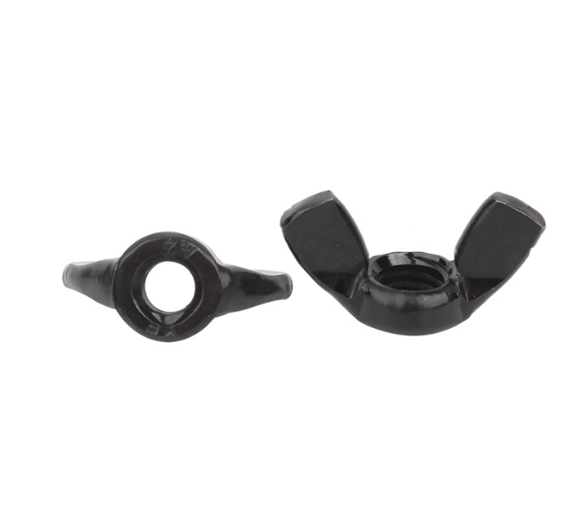 No Tools Needed Anti-Glare Wing Nuts for Low-Light Adjustment (Black Oxide)