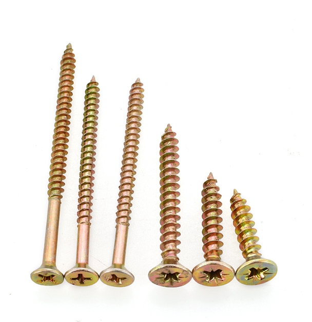 DIN7505 Chipboard Screw Pozi Drive Countersunk Head Fibre board Screw Used on Wood 1