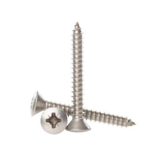 DIN7505 Yellow Zinc Plated Carbon Steel Stainless Steel 304 316 Pozi Drive Flat Countersunk Wood Self Tapping Chipboard Screw 3