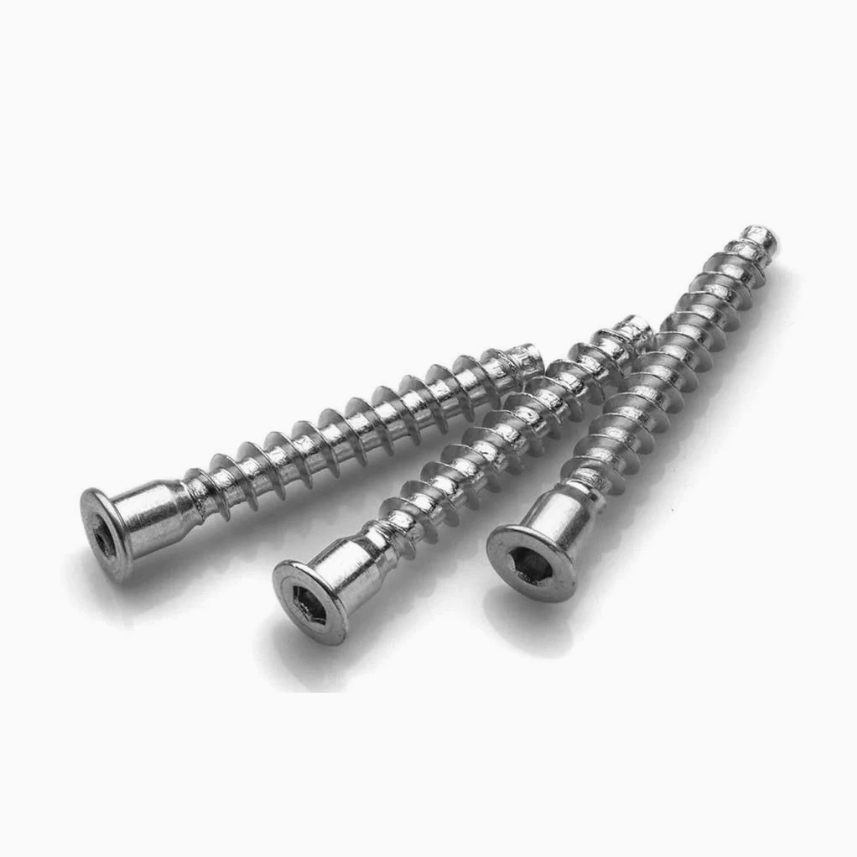 Zinc-Plated Countersunk Hex Socket Confirmat Screw for Furniture and Particleboard