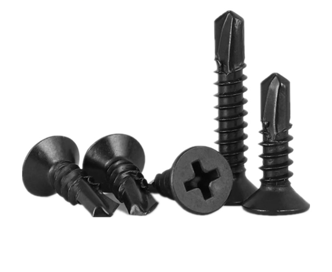 Black Oxide Carbon Steel CSK Self-Drilling Screws 1