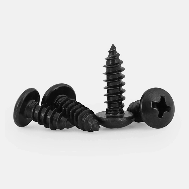 Carbon Steel Black Oxide Cross Button/Pan Head Metal Sheet Self-Tapping Screw 3