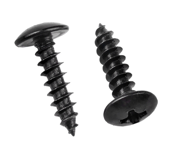 Carbon Steel Cross Recessed Pan Head Self Tapping Screw for Window Hardware Accessories Black 5