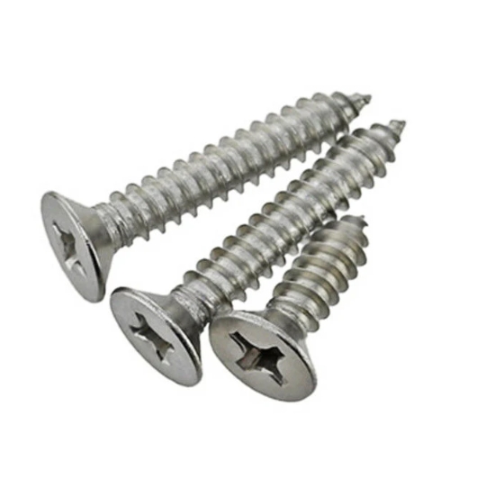 DIN7982 Stainless Steel Phillips Countersunk Head Self Tapping Screw 304 Flat Head Sheet Metal Screw with Good Price