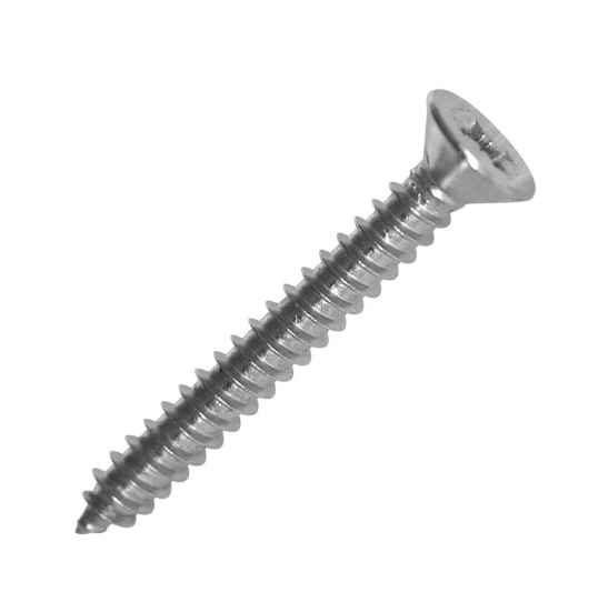 DIN7982 Stainless Steel Phillips Countersunk Head Self Tapping Screw 304 Flat Head Sheet Metal Screw with Good Price 1