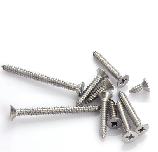 DIN7982 Stainless Steel Phillips Countersunk Head Self Tapping Screw 304 Flat Head Sheet Metal Screw with Good Price 4