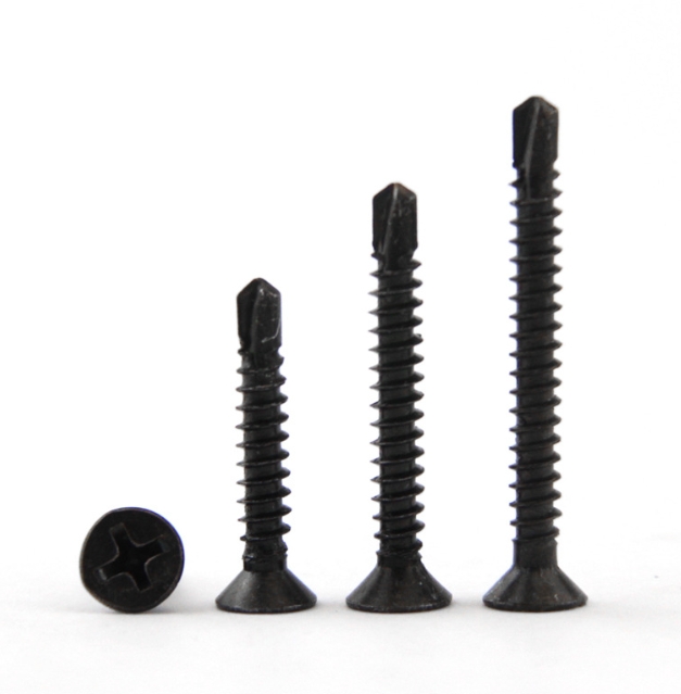 Factory Price Carbon Steel Black Oxide CSK Self Drilling Screw