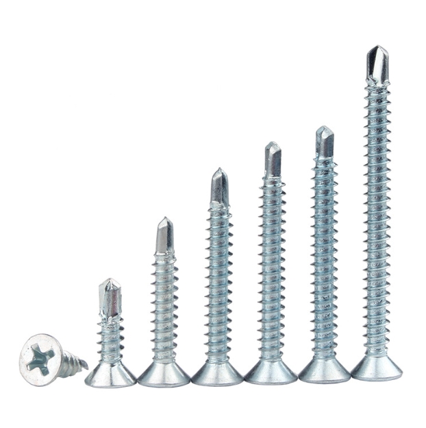 Professional Tek Self Drilling Screws ST4.2 ST4.8 ST5.5 Zinc Plated 3