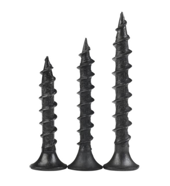 Black Drywall Nails Drywall Screws, Countersunk Head Tapping Screws, Carpentry Plasterboard Drywall Screws