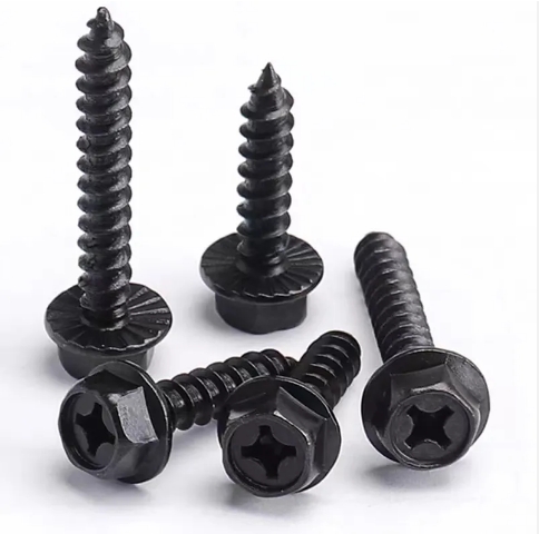 Hexagon Flange Screws M3-M12 Self Tapping Screw Flange Hex Head Wood Screws 2