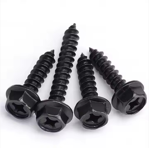 Hexagon Flange Screws M3-M12 Self Tapping Screw Flange Hex Head Wood Screws 3