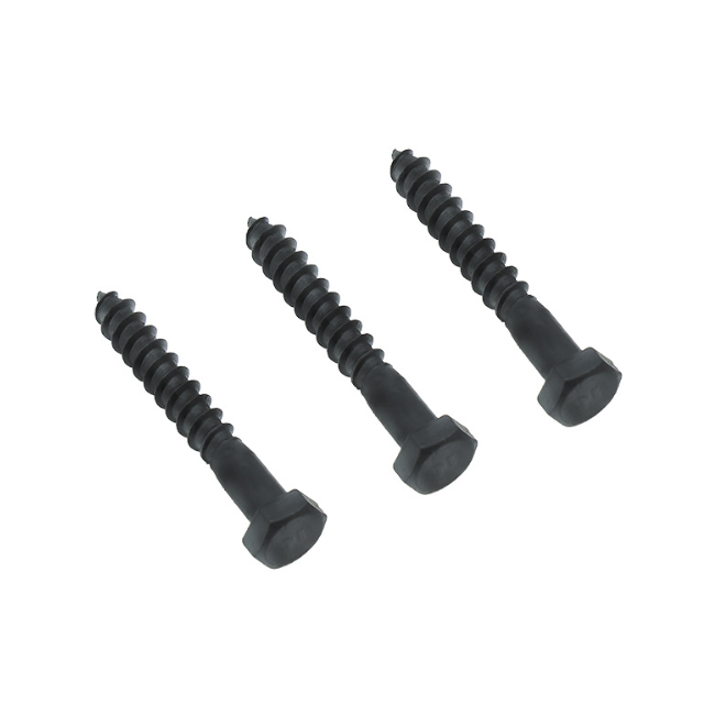 Professional Carbon Steel Black Oxide High Strength MS Hex Wood Screw 2