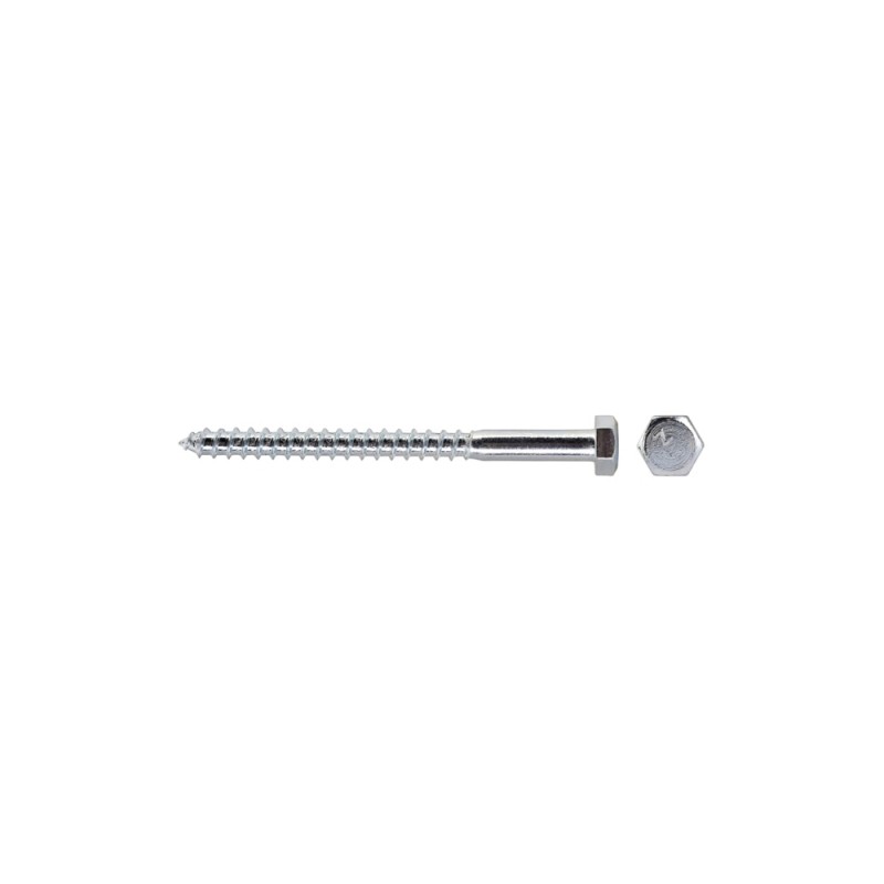 Zinc Plated Carbon Steel Hex Wood Screw